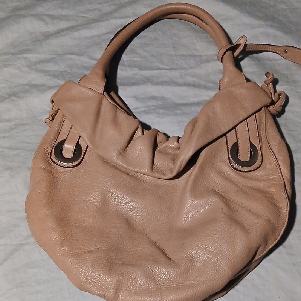 Tan Faux  Leather Women's Bag